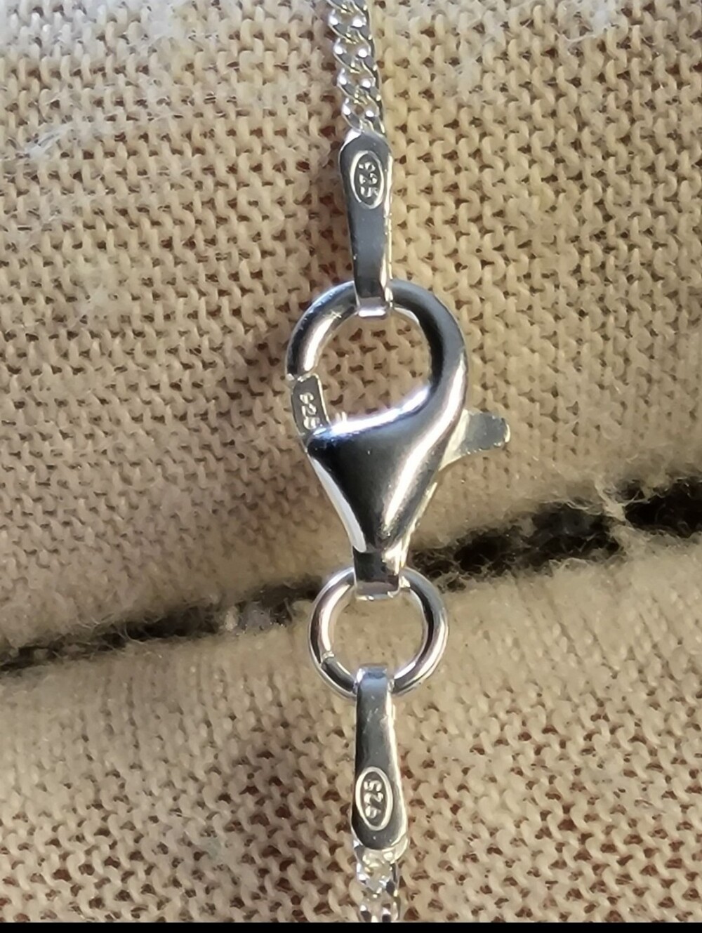 Sterling Silver 1.2mm CURB Chain Necklace 925 Italy 20" Italian - Picture 3 of 5